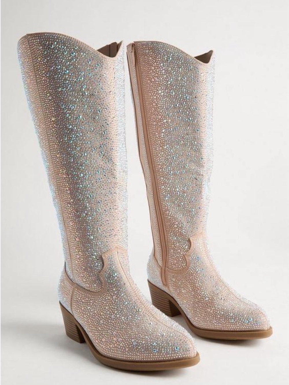 Torrid AO Rhinestone Western Knee Boot Size 10WW